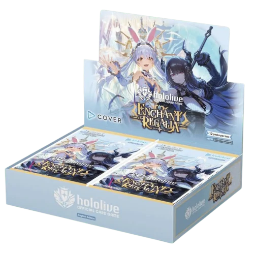 Hololive Official Card Game - hBP05e Enchant Regalia English - 1 Booster Box (12 Boosters)